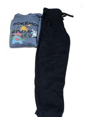 Primark Black Kid’s Sweatpants & Pokemon Top